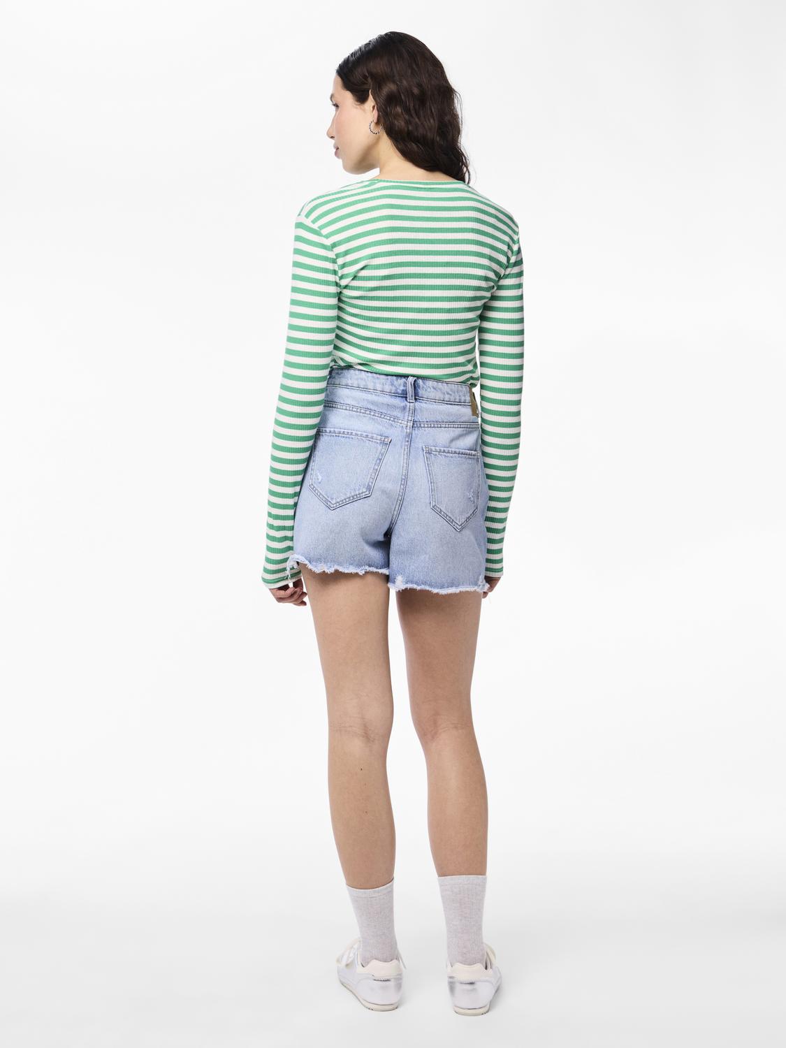 PCSUMMER Shorts - Light Blue Denim